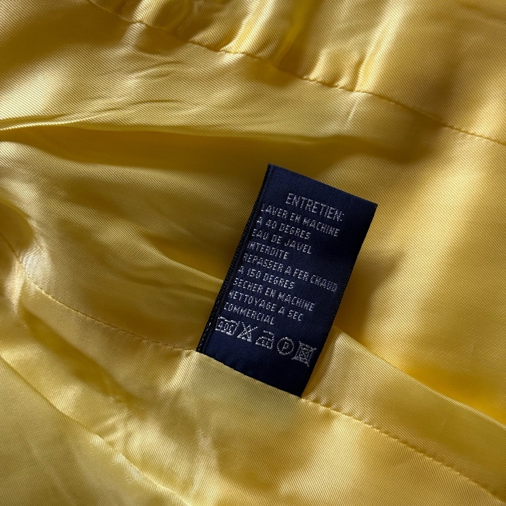 Ralph Lauren Bright Yellow 100% cotton, made in Italy Blazer - Picture 7 of 12